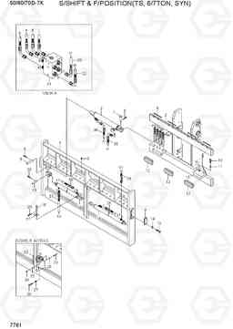 7761 S/SHIFT & F/POSITION (TS, 6/7TON, SYN) 50/60/70D-7K, Hyundai