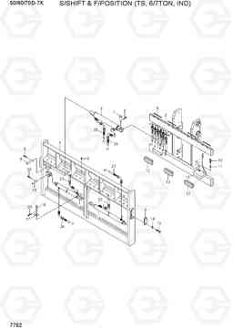 7762 S/SHIFT & F/POSITION (TS, 6/7TON, IND) 50/60/70D-7K, Hyundai