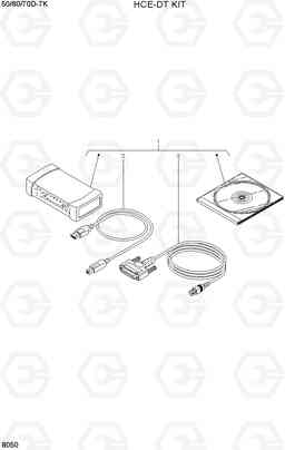 8050 HCE-DT KIT 50/60/70D-7K, Hyundai