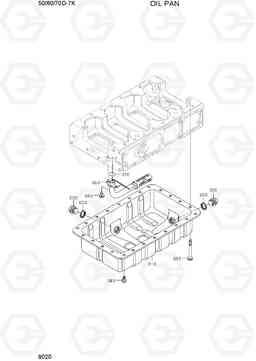 9020 OIL PAN 50/60/70D-7K, Hyundai