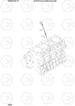 9030 DIPSTICK AND GUIDE 50/60/70D-7K, Hyundai