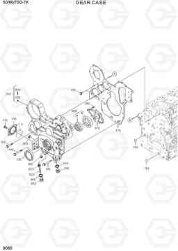 9080 GEAR CASE 50/60/70D-7K, Hyundai