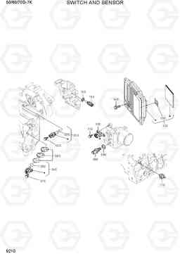 9210 SWITCH AND SENSOR 50/60/70D-7K, Hyundai