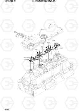 9220 INJECTOR HARNESS 50/60/70D-7K, Hyundai