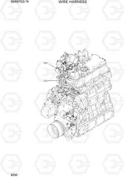 9230 WIRE HARNESS 50/60/70D-7K, Hyundai