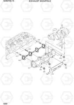 9300 EXHAUST MANIFOLD 50/60/70D-7K, Hyundai