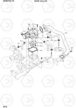 9310 EGR VALVE 50/60/70D-7K, Hyundai