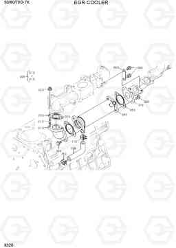 9320 EGR COOLER 50/60/70D-7K, Hyundai