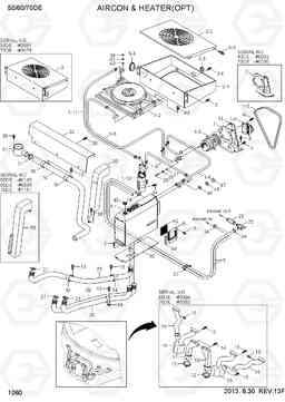 1060 AIRCON & HEATER (OPT) 50/60/70D-7E, Hyundai