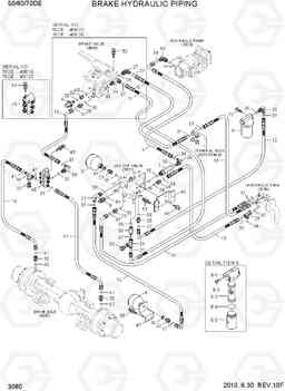 3080 BRAKE HYDRAULIC PIPING 50/60/70D-7E, Hyundai