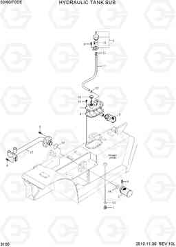 3100 HYDRAULIC OIL TANK SUB 50/60/70D-7E, Hyundai