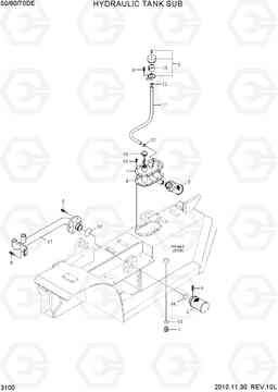 3100 HYDRAULIC OIL TANK SUB 50/60/70D-7E, Hyundai