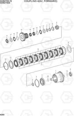 4090 COUPLING 4(KV, FORWARD) 50/60/70D-7E, Hyundai