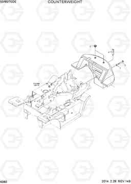 6080 COUNTERWEIGHT 50/60/70D-7E, Hyundai