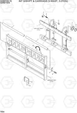 7054 INT S/SHIFT & CARRIAGE (V-MAST, 5TON) 50/60/70D-7E, Hyundai