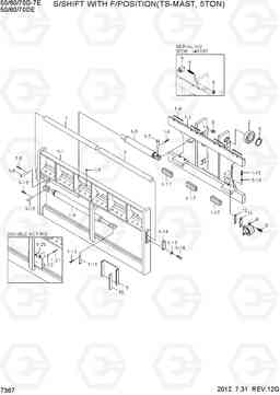 7367 INT S/SHIFT & F/POSITION(TS-MAST,5TON) 50/60/70D-7E, Hyundai