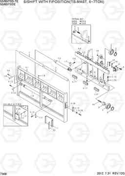 7368 INT S/SHIFT & F/POSITION(TS-MAST,6~7TON) 50/60/70D-7E, Hyundai