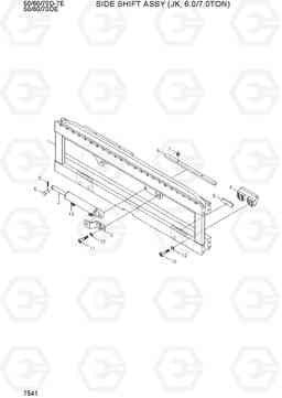 7541 SIDE SHIFT ASSY(JK, 6.0/7.0TON) 50/60/70D-7E, Hyundai