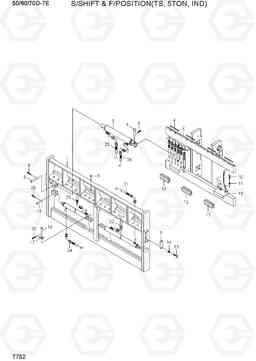 7752 S/SHIFT & F/POSITION (TS, 5TON, IND) 50/60/70D-7E, Hyundai