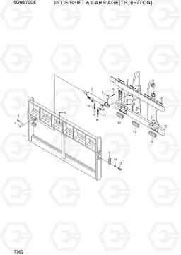 7760 INT S/SHIFT & CARRIAGE (TS, 6~7TON) 50/60/70D-7E, Hyundai