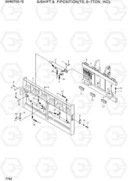 7762 S/SHIFT & F/POSITION (TS, 6~7TON, IND) 50/60/70D-7E, Hyundai