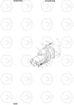 9200 STARTER 50/60/70D-7E, Hyundai