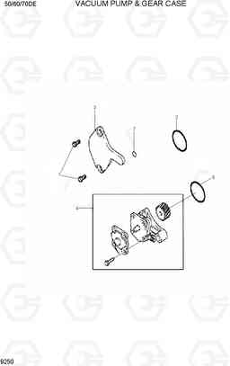 9250 VACUUM PUMP & GEAR CASE 50/60/70D-7E, Hyundai