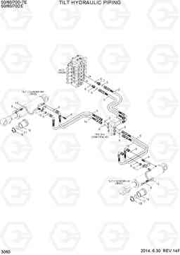 3060 TILT HYD PIPING 50/60/70D-7E ACE, Hyundai