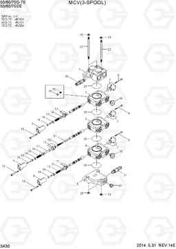 3A30 MCV (3-SPOOL, OLD) 50/60/70D-7E ACE, Hyundai