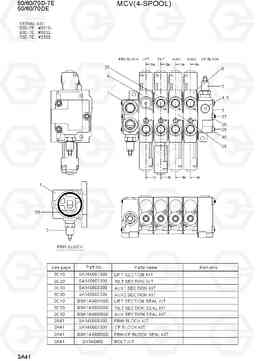 3A41 MCV (4-SPOOL, NEW) 50/60/70D-7E ACE, Hyundai