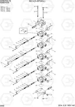 3A50 MCV (5-SPOOL, OLD) 50/60/70D-7E ACE, Hyundai