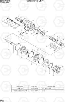 3A90 STEERING UNIT 50/60/70D-7E ACE, Hyundai