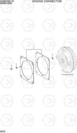 4010 ENGINE CONNECTOR 50/60/70D-7E ACE, Hyundai