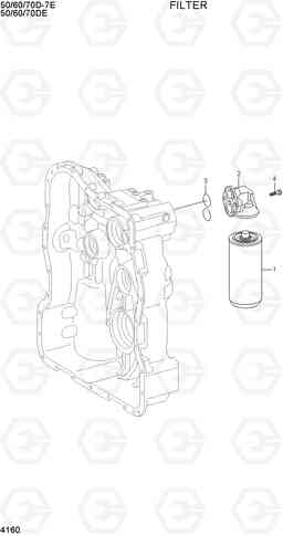 4160 FILTER 50/60/70D-7E ACE, Hyundai