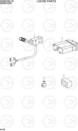 4170 LOOSE PARTS 50/60/70D-7E ACE, Hyundai