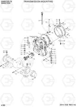 4180 TRANSMISSION MOUNTING 50/60/70D-7E ACE, Hyundai