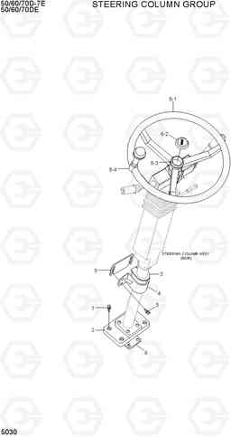 5030 STEERING COLUMN GROUP 50/60/70D-7E ACE, Hyundai