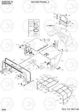 6030 OUTER PANEL 2 50/60/70D-7E ACE, Hyundai