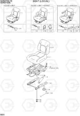 6031 SEAT (LOCAL) 50/60/70D-7E ACE, Hyundai