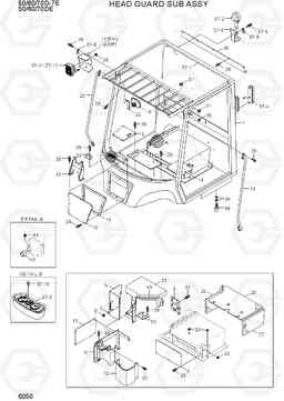 6050 HEAD GUARD SUB ASSY 50/60/70D-7E ACE, Hyundai