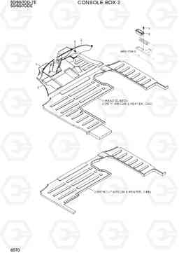 6070 CONSOLE BOX 2 50/60/70D-7E ACE, Hyundai