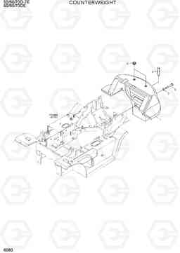 6080 COUNTERWEIGHT 50/60/70D-7E ACE, Hyundai