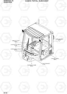 6110 CABIN TOTAL SUB ASSY 50/60/70D-7E ACE, Hyundai