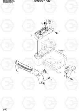 6160 CONSOLE BOX 50/60/70D-7E ACE, Hyundai