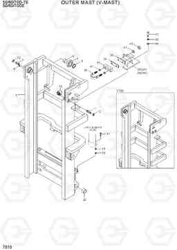 7010 OUTER MAST (V-MAST) 50/60/70D-7E ACE, Hyundai