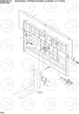 7052 INTEGRAL F/POSITIONER (V-MAST,6~7TON) 50/60/70D-7E ACE, Hyundai