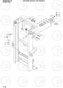 7110 OUTER MAST (TF-MAST) 50/60/70D-7E ACE, Hyundai