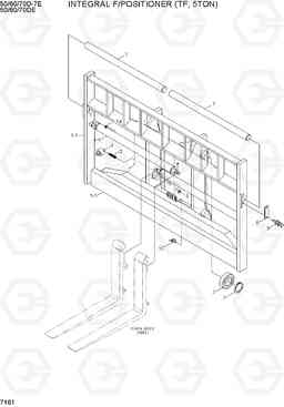 7161 INTEGRAL F/POSITIONER (TF, 5TON) 50/60/70D-7E ACE, Hyundai