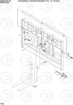 7162 INTEGRAL F/POSITIONER (TF, 6~7TON) 50/60/70D-7E ACE, Hyundai