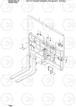 7363 INT F/POSITIONER (TS-MAST,5TON) 50/60/70D-7E ACE, Hyundai